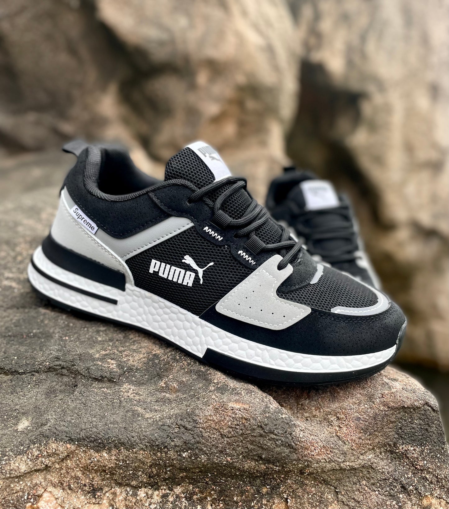 1.Încaltaminte Sport Barbat Negru/COD 66