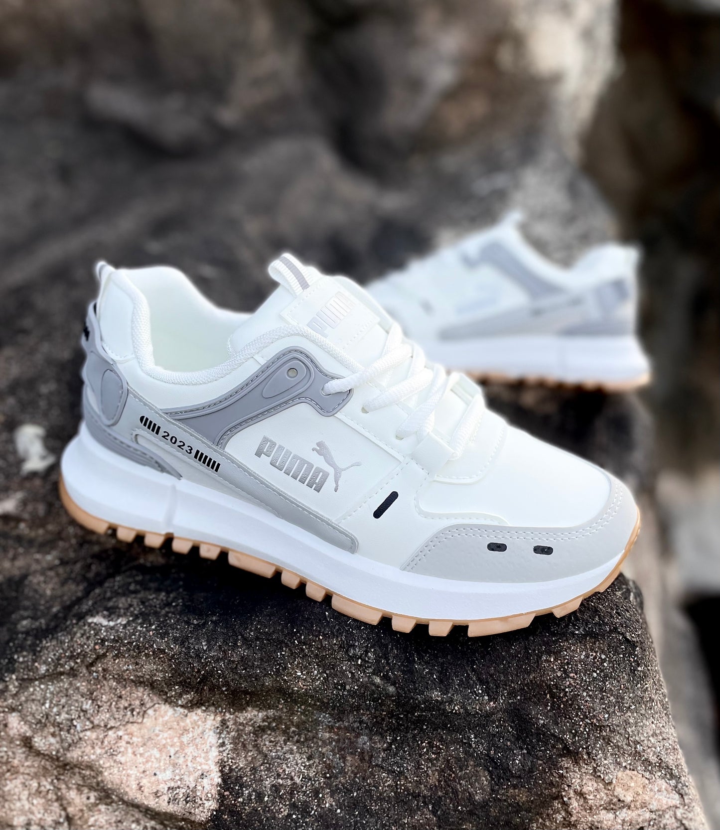 0.Încaltaminte Sport Unisex Alb-Gri/COD 77