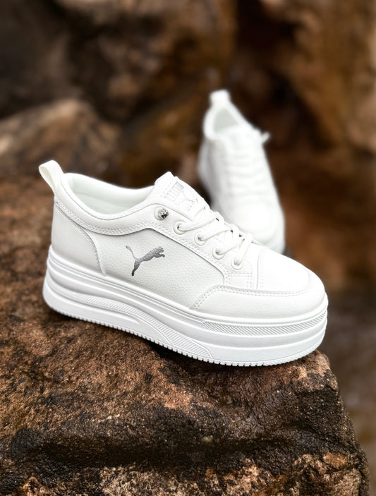 0.Incaltaminte Sport Unisex Alb Argintiu  /Cod 500