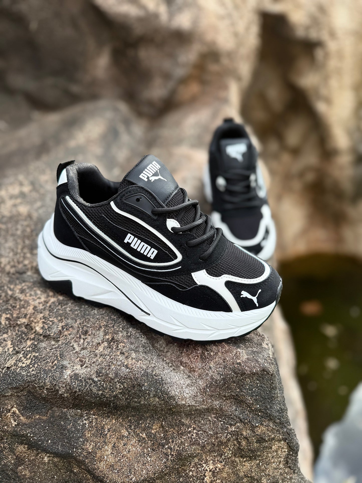 0.Încaltaminte Sport Unisex Negru Alb/COD 153