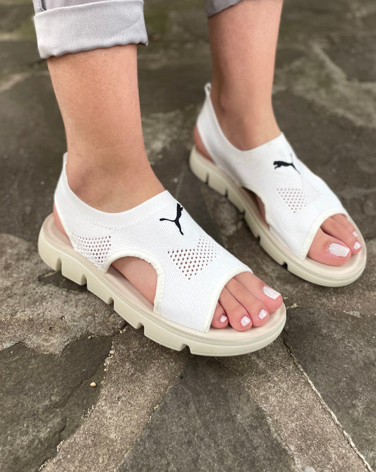 1.Espadrila Damă Alb/COD 2055