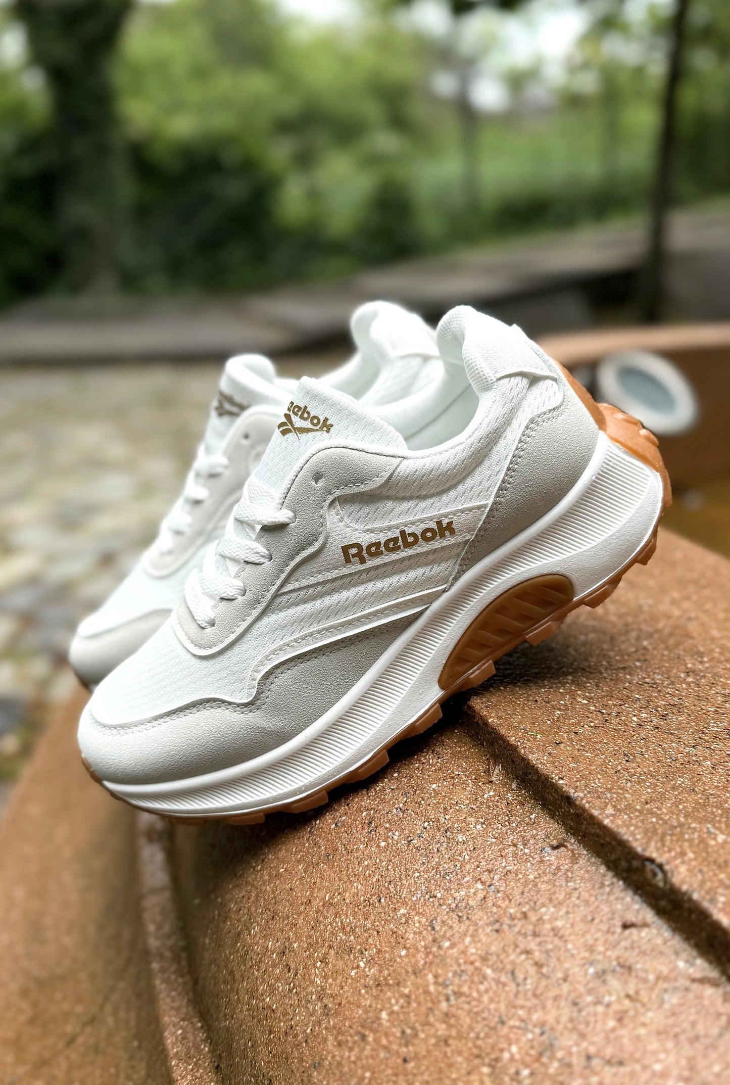 0.Încaltaminte Sport Unisex Alb-Auriu /COD 32